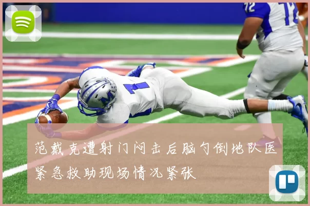 范戴克遭射门闷击后脑勺倒地队医紧急救助现场情况紧张